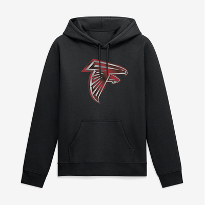 Atlanta Falcons Big & Tall Forged Mascot Hoodie - Black