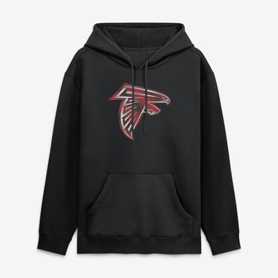 Atlanta Falcons  Metallic Mascot Hoodie - Black