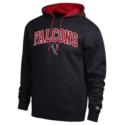  Atlanta Falcons Champion Contrast Hoodie - Black/Cardinal