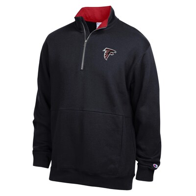  Atlanta Falcons Champion Fleece Quarter-Zip Pullover -  Black/Red