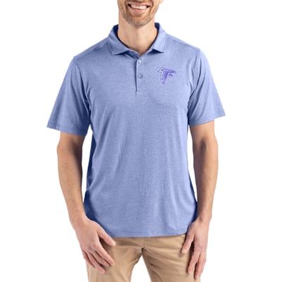  Atlanta Falcons Men's Cutter & Buck Coastline Epic Comfort Eco Recycled Polo - Purple