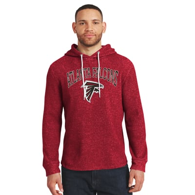 Atlanta Falcons Darius Rucker Collection by Fanatics Waffle Knit Hooded Tri-Blend Long Sleeve T-Shirt - Red