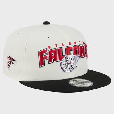 Atlanta Falcons Disney x New Era Millennium Falcon 9FIFTY Snapback Hat - Cream/Black