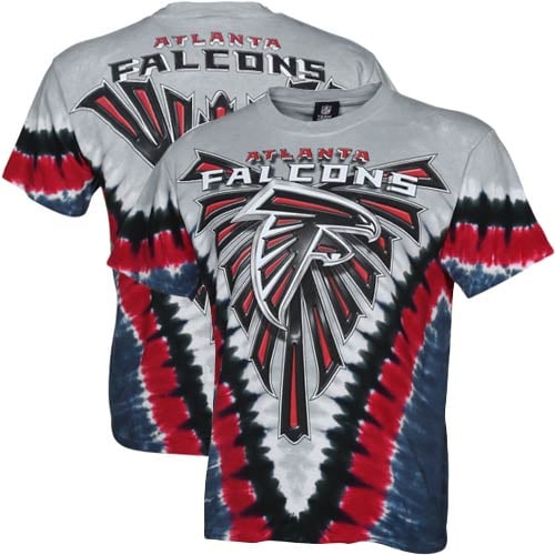 Men's Majestic Gray Atlanta Falcons V Tie-Dye T-Shirt