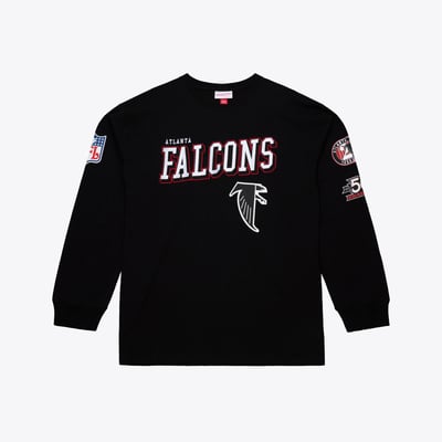  Atlanta Falcons Mitchell & Ness Big & Tall Training Camp Long Sleeve T-Shirt - Black
