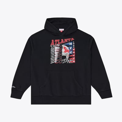  Atlanta Falcons Mitchell & Ness Core Essentials Street Graphic Fleece Hoodie - Black