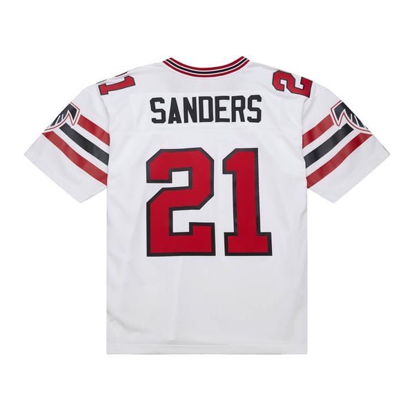 Mitchell & Ness 1989 Deion Sanders Atlanta Falcons Legacy Jersey – Men's Size, Black/Red, Minor Flaw