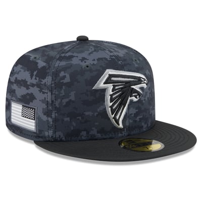 Atlanta Falcons New Era 2026 Salute To Service 59FIFTY Fitted Hat - Black