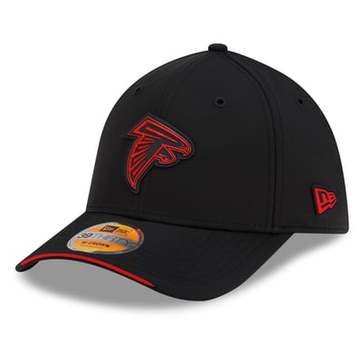 Atlanta Falcons New Era 2026 Sideline 39THIRTY M-Crown Flex Hat - Black