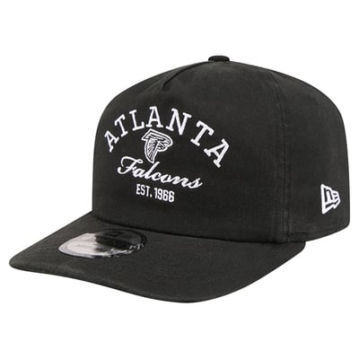Atlanta Falcons New Era Stacked 19TWENTY Adjustable Hat - Black