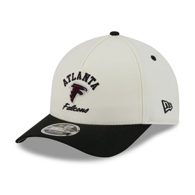 Atlanta Falcons New Era Arch 9FORTY A-Frame M-Crown Adjustable Hat - Cream/Black
