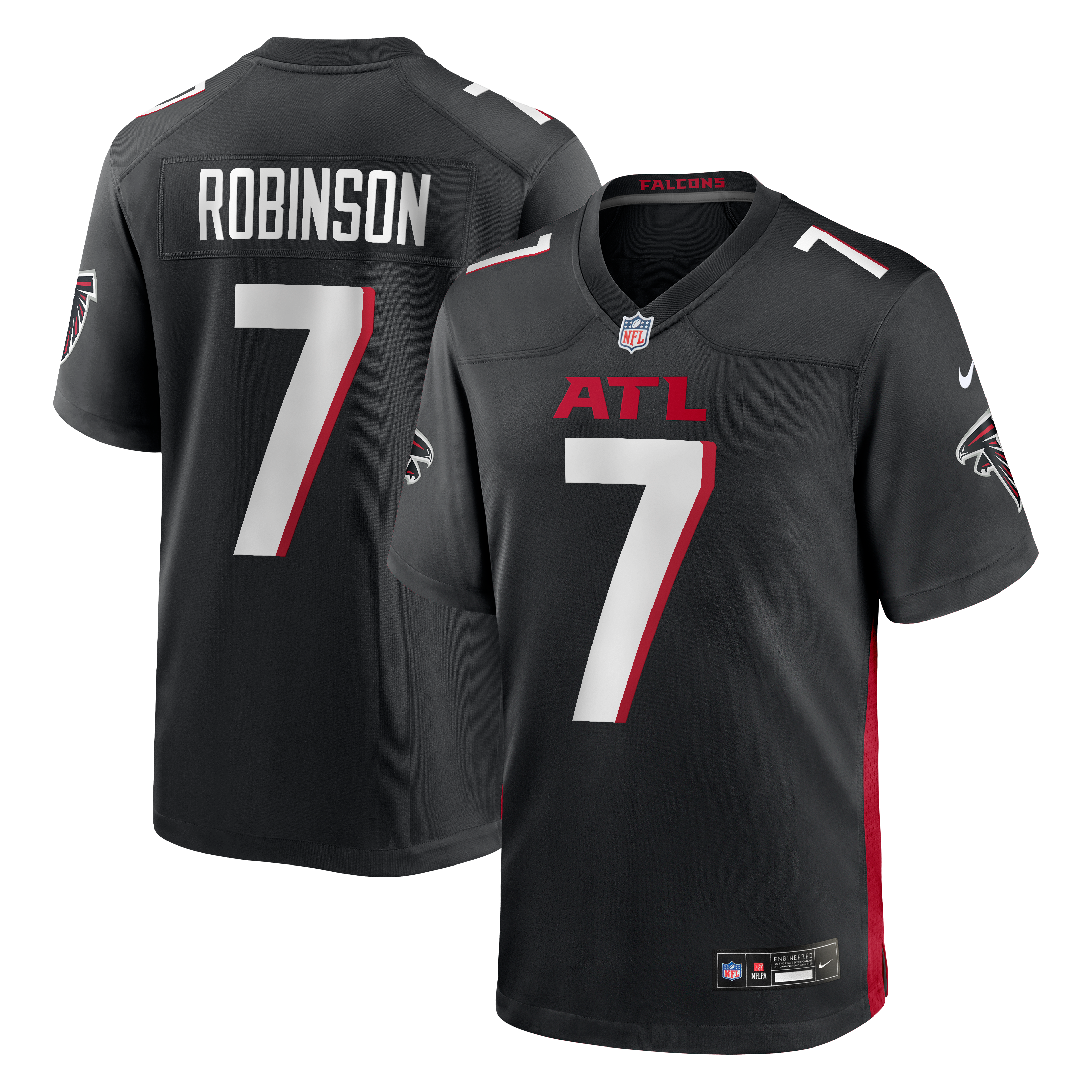 Bijan Robinson Atlanta Falcons Game Jersey Black