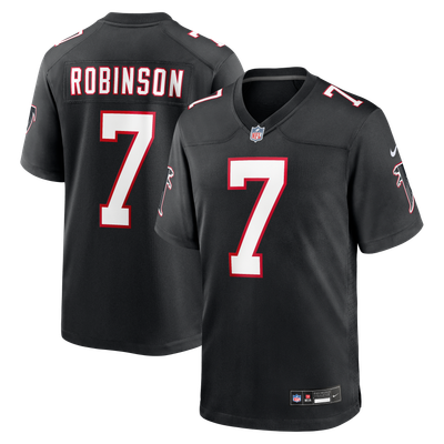 Bijan Robinson Atlanta Falcons Nike  Throwback Game Jersey - Black