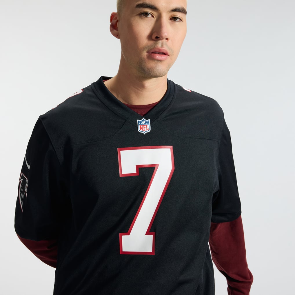 falcons jersey dress Men's Nike Bijan Robinson Black Atlanta Throwback Game Size: Medium september-preview