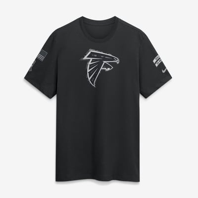  Atlanta Falcons Nike 2026 Salute to Service Slub T-Shirt - Black