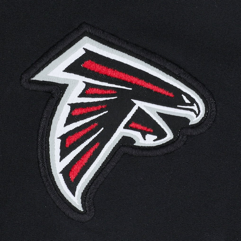 Atlanta Falcons Nike Sideline Coaches Chevron Lockup Pullover Top - Black