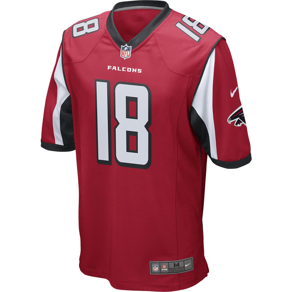 Men's Atlanta Falcons Calvin Ridley Nike Red Game Player Jersey