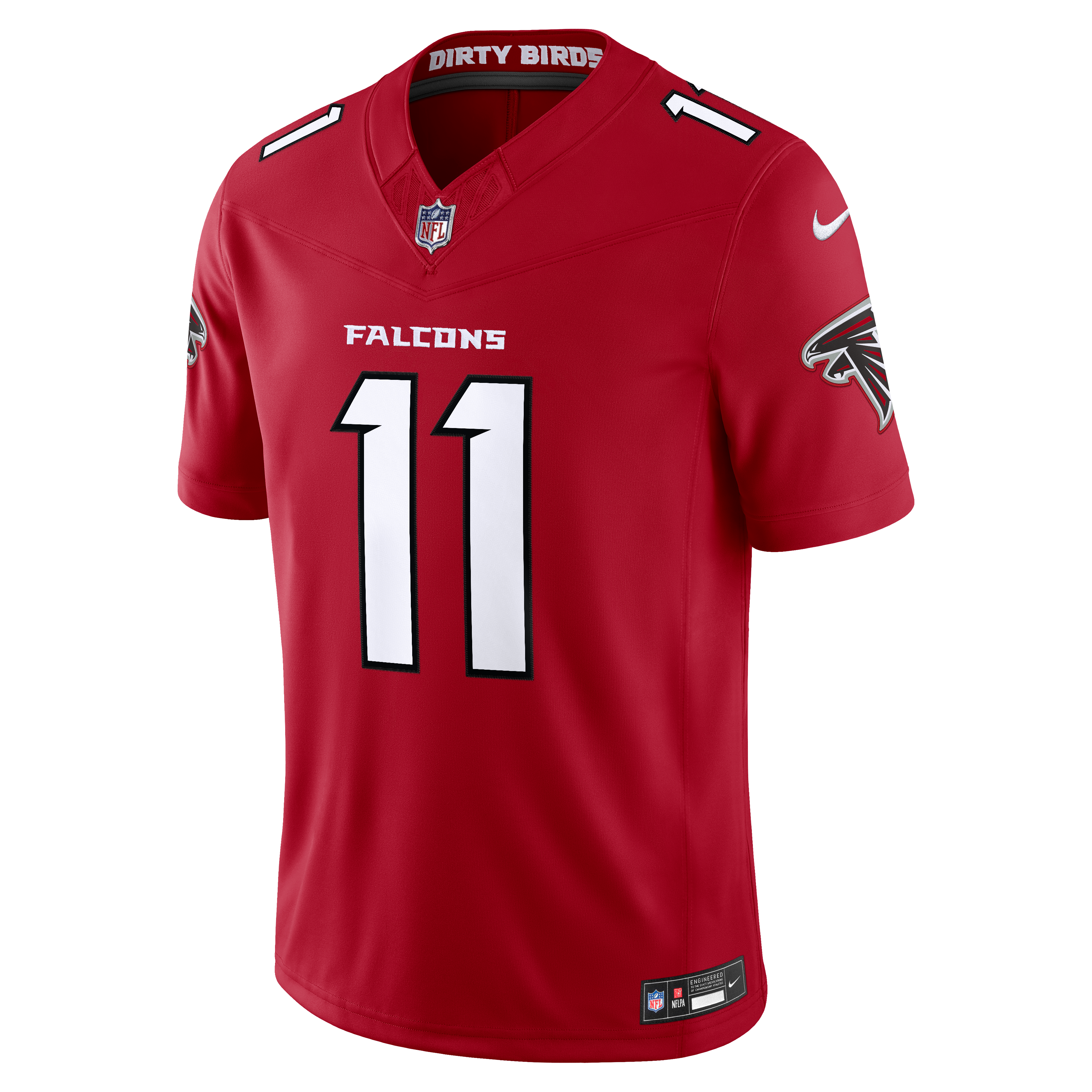 Jalon Walker Atlanta Falcons Team Vapor F.U.S.E. Stitched Limited Jersey Red
