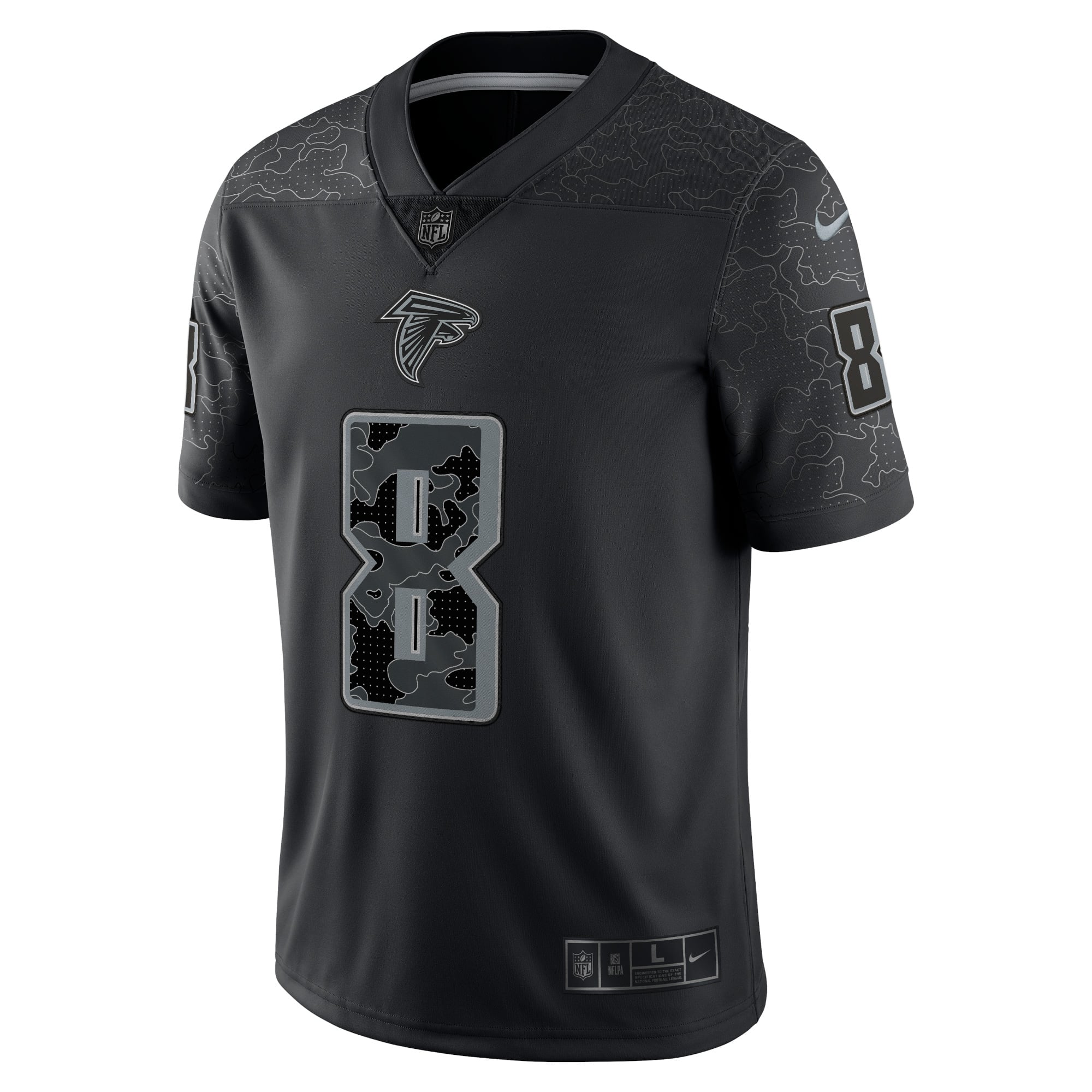 Men's Nike Kyle Pitts Black Atlanta Falcons RFLCTV Limited Jersey