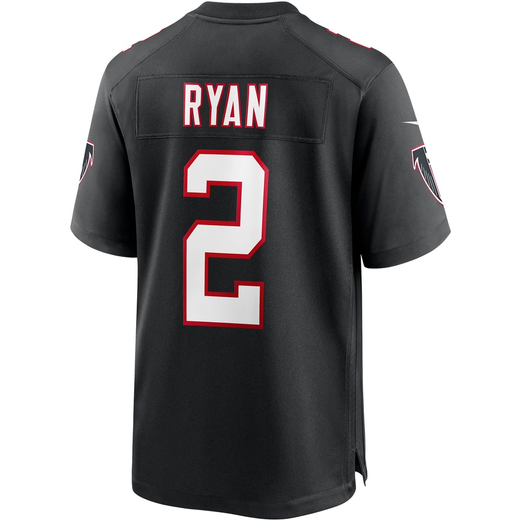 Men's Atlanta Falcons Matt Ryan Nike Black Throwback Game Jersey
