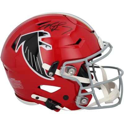 Michael Vick Atlanta Falcons Autographed Fanatics Authentic Riddell 1966-1969 Throwback Speed Flex Authentic Helmet 