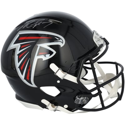 Michael Vick Atlanta Falcons Autographed Fanatics Authentic Riddell 2003-2019 Throwback Speed Authentic Helmet