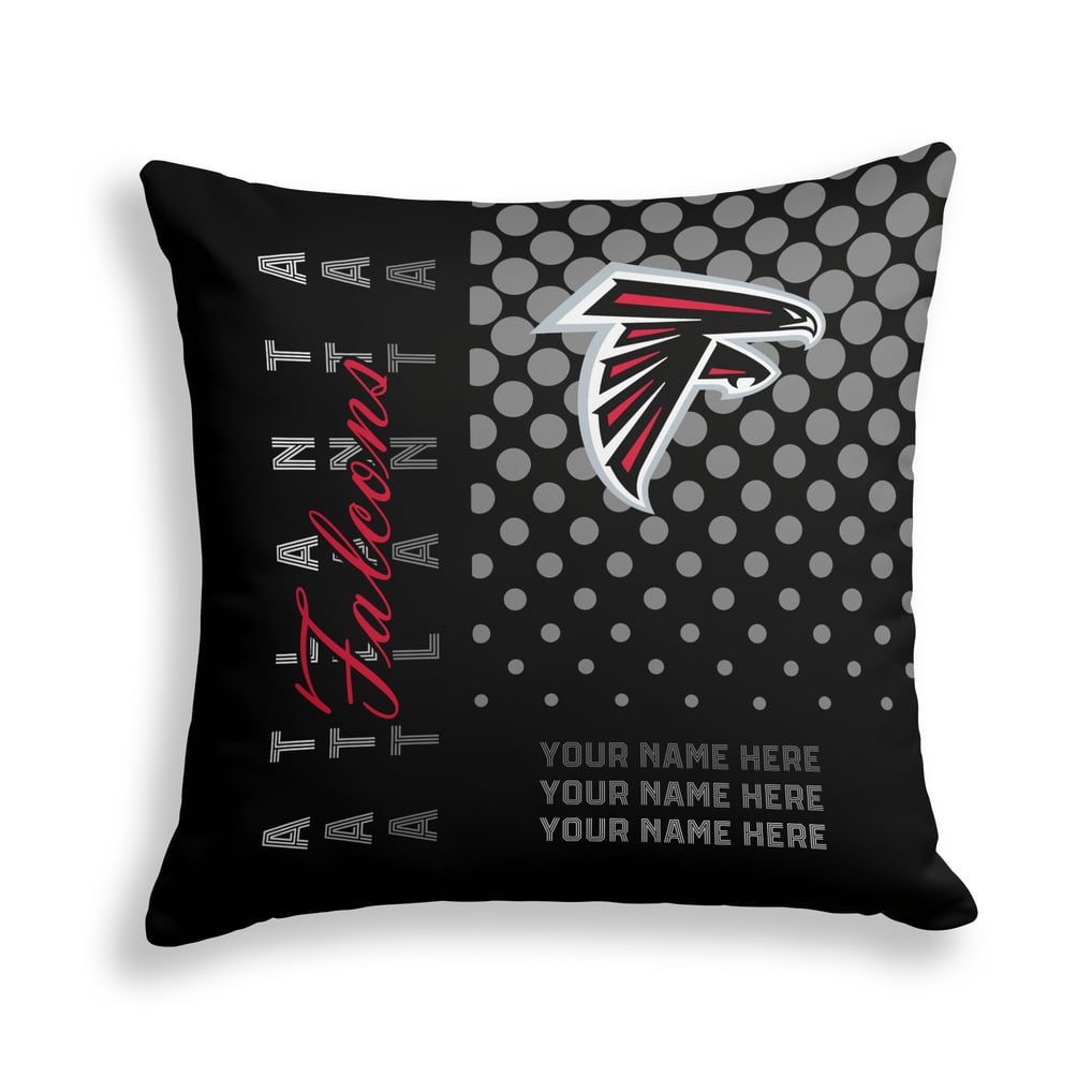 Atlanta Falcons Pegasus 18" x 18" Script Dot Fade Personalized Decor Pillow