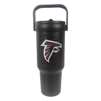 Atlanta Falcons Pegasus 40oz. 5-D Logo Wordmark Stainless Steel ProCarry Tumbler