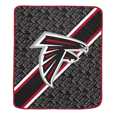 Atlanta Falcons Pegasus 60" x 70" Diagonal Lined Wordmark Ultra Soft Blanket