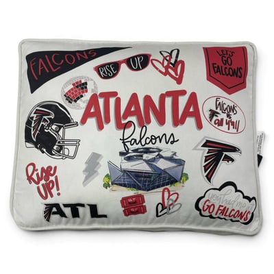 Atlanta Falcons Pegasus Loco Fan 19" x 14" Canvas Décor Pillow
