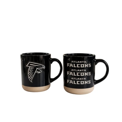 Atlanta Falcons Pegasus Two-Piece 14oz. Echo Logo Ceramic Mug Set