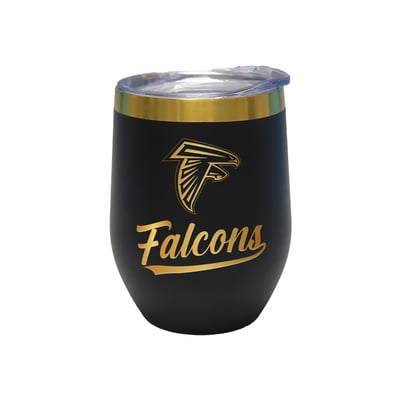Atlanta Falcons The Memory Company 12oz. Stainless Steel Gold Lettering Stemless Wine Tumbler