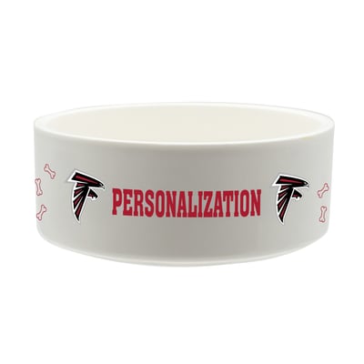 Atlanta Falcons The Memory Company 35oz. Personalized Ceramic Pet Bowl
