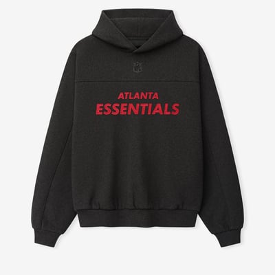 Atlanta Falcons Fear of God x NFL Unisex 90s Relaxed Hoodie - Dark Heather Gray