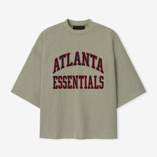 Atlanta Falcons Fear of God x NFL Unisex Merch T-Shirt - Heather Gray