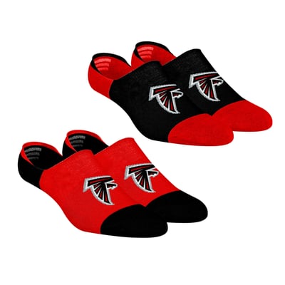 Atlanta Falcons Rock Em Unisex Two-Pack Team Color No Show Socks