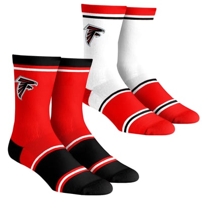 Atlanta Falcons Rock Em Unisex Two-Pack Team Color Crew Socks - Black
