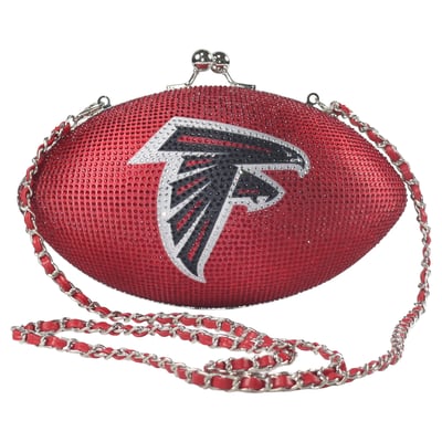 Atlanta Falcons Cuce Women's Team Color Crystal Football Purse