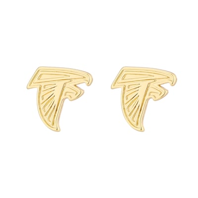  Atlanta Falcons LUV AJ Women's Logo Stud Earrings - Gold