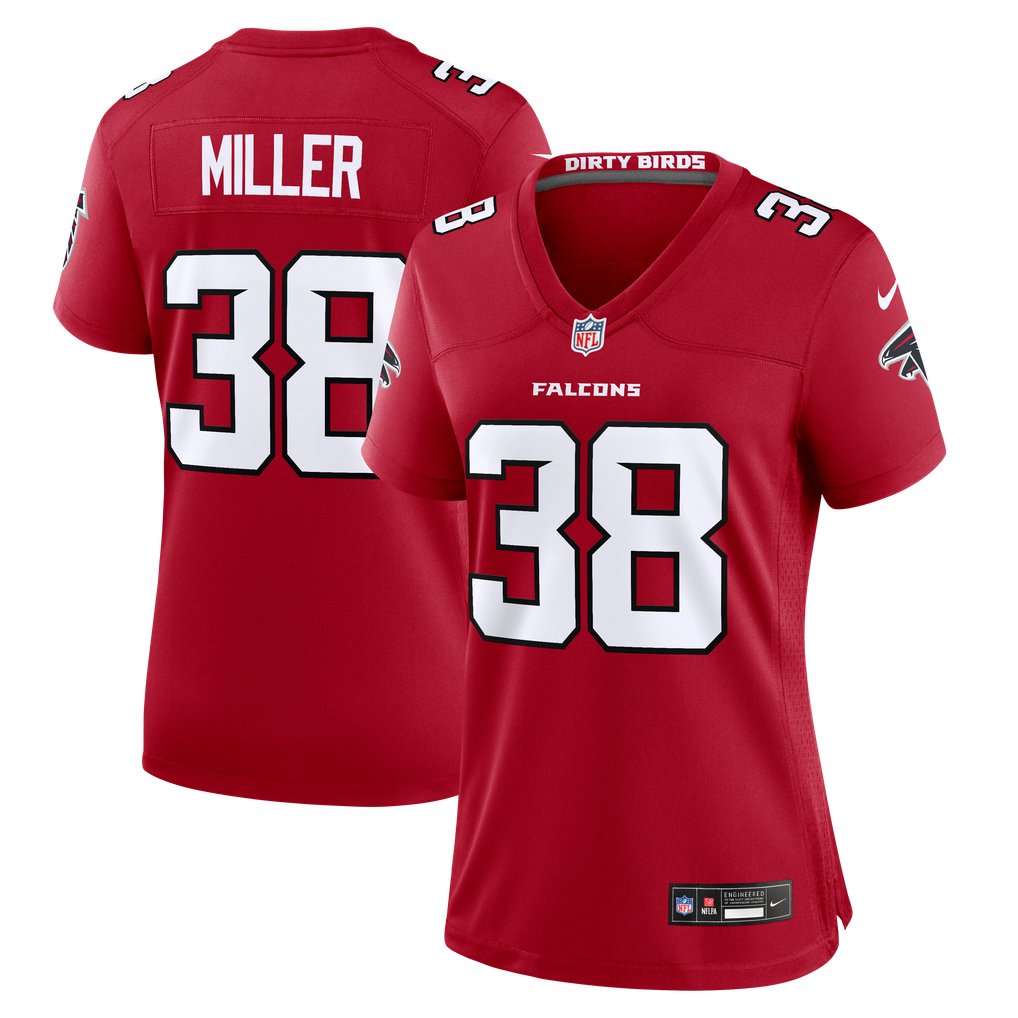 Nike Jam Miller Atlanta Falcons Women's Red Team Game Jersey