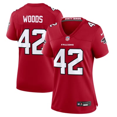 Josh Woods Atlanta Falcons Nike Women's Team Game Jersey - Red