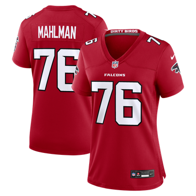 Riley Mahlman Atlanta Falcons Nike Women's Team Game Jersey - Red