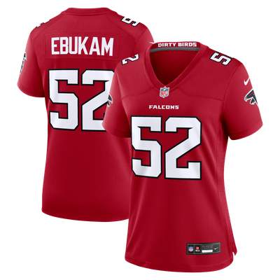 Samson Ebukam Atlanta Falcons Nike Women's Team Game Jersey - Red