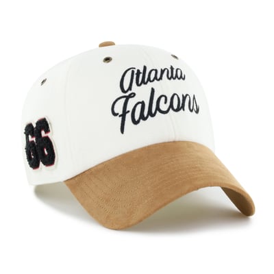 Atlanta Falcons Stoney Clover Lane x '47 Women's Cursive Clean Up Adjustable Hat - Cream/Tan