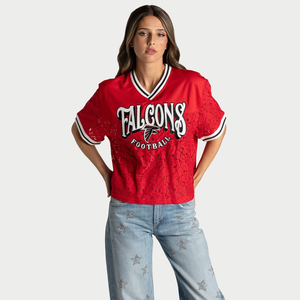atlanta falcons jersey dress Women's The Wild Collective Red Boxy Lace Fashion Ancient Chinese Hanfu