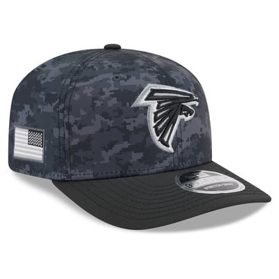 Atlanta Falcons New Era Youth 2026 Salute To Service 9SEVENTY Adjustable Hat - Black