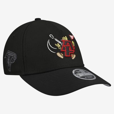 Atlanta Falcons New Era Youth Cartoon 9FORTY A-Frame Adjustable Hat - Black
