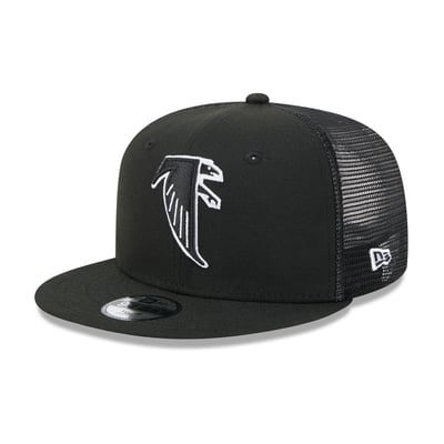 Atlanta Falcons New Era Youth Throwback Main Trucker 9FIFTY Snapback Hat - Black