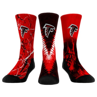  Atlanta Falcons Rock Em Youth 3-Pack Crew Socks Set - 