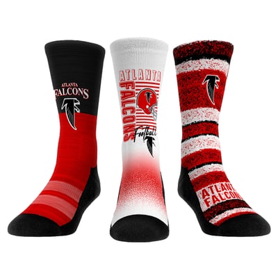  Atlanta Falcons Rock Em Youth Throwback Three-Pack Crew Sock Set - 